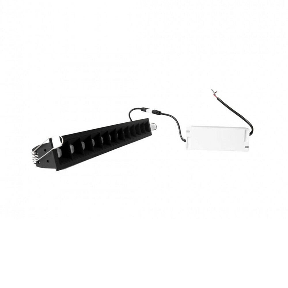 Trade Shop - Faretto Led Incasso 24w Soffitto Moderno Nero Luce 6500k 4000k 3000k Spot - -bianco Naturale      -