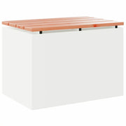 Panchina da Giardino | Panca da Giardino Bianco 60 x 40 x 43 cm Acciaio