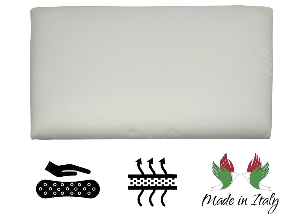 Guanciale Cuscino Letto 42x72 cm Memory Anallergico Traspirante Sakura