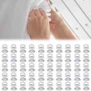 Haken per tenda a scorrimento 50 pezzi - Haken per tenda/Guide per tende - Plastica - Bianco - Plastica nano - Haken a scorrimento per anelli/binari