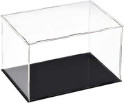 Vetrina per Azioni 4 Facce - Vetrina con Base Nera - Display per Azioni - Protezione Antipolvere - Dimensioni 30 x 20 x 20 cm - Vetrina a Vetrina