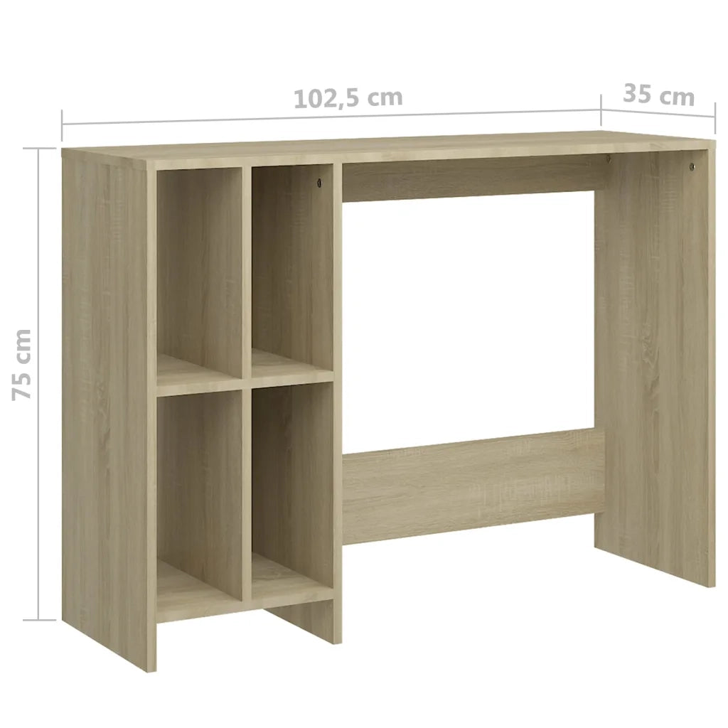 Scrivania Portatile Rovere Sonoma 102,5x35x75 cm Multistrato 808344