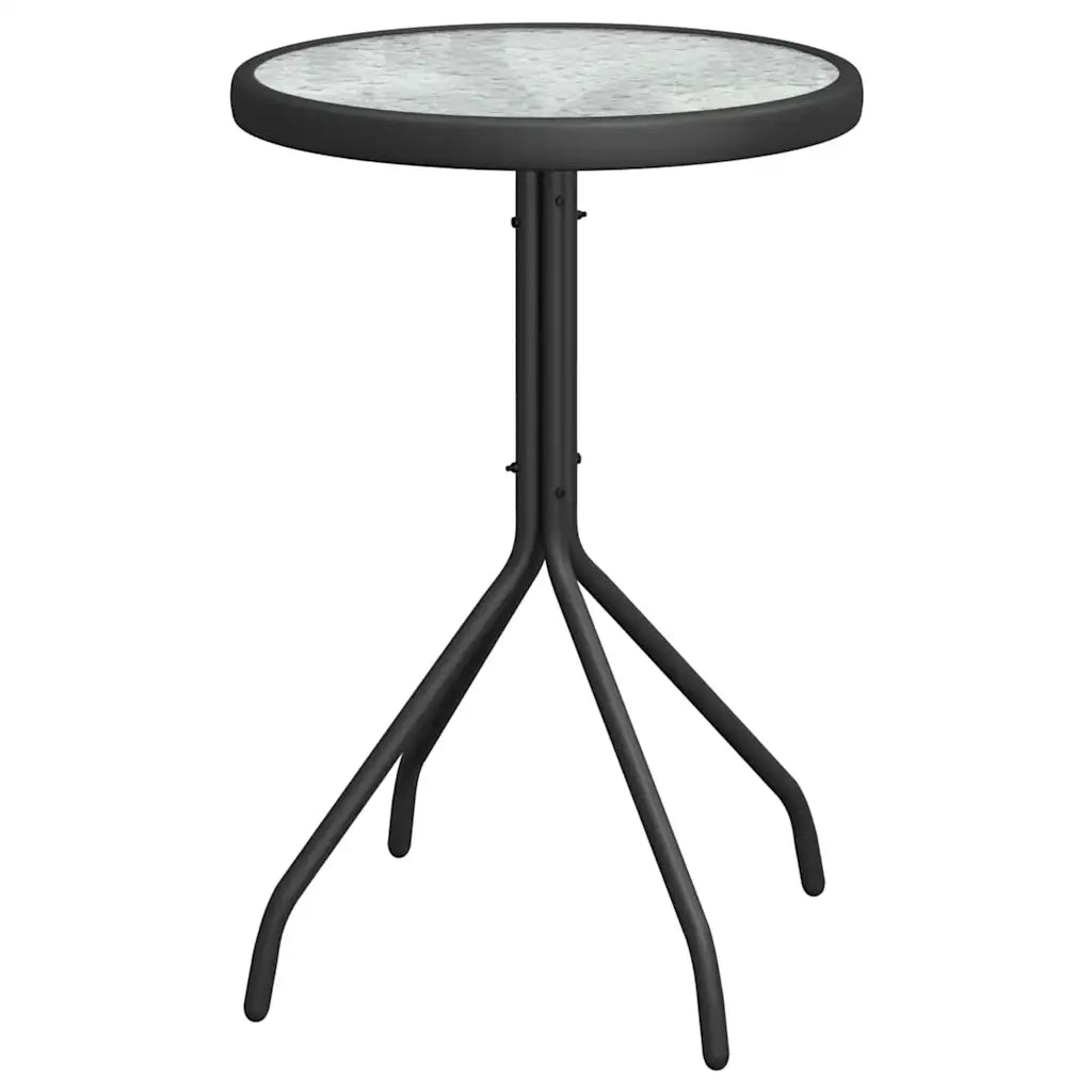 Set Bistro da Giardino 3 pcs Nero Acciaio 42003978