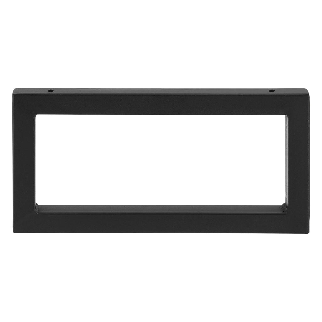 Set 2 staffe da parete fai da te in acciaio 40 x 20 cm nero opaco 03_0008097