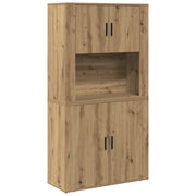 Credenza | Madia | Buffet da pranzo | Armadio da pranzo Rovere artigianale 80 x 33 x 150 cm Legno multistrato