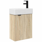 Mobile Bagno | Armadio da bagno con rubinetto Rovere Sonoma 45,5 x 22,5 x 84 cm