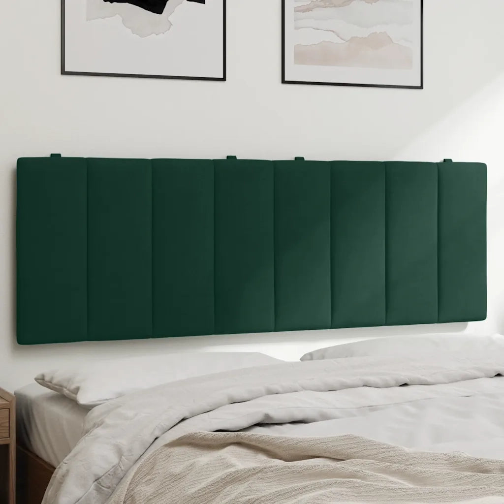 Cuscino Testiera Hanko Verde Scuro 140 cm in Velluto 374672