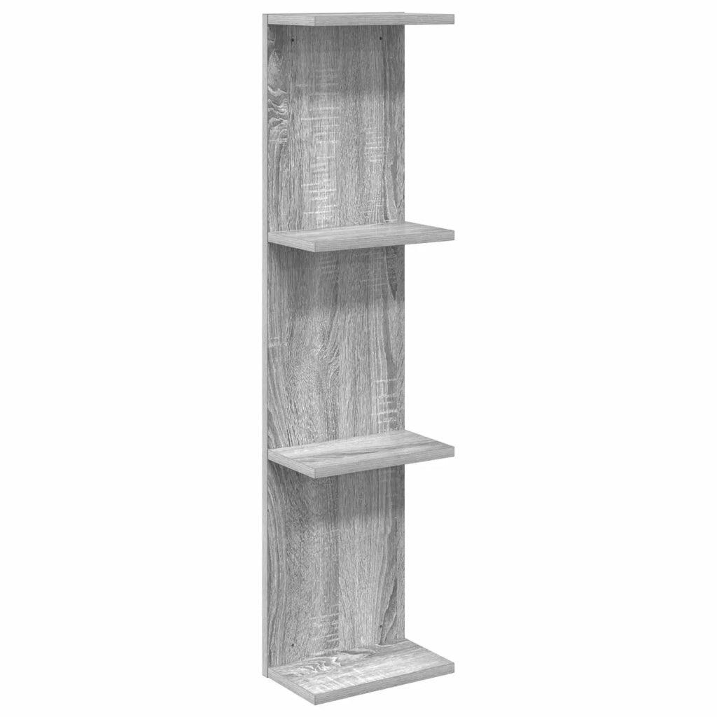 Scaffale da parete Sonoma grigio 25 x 15 x 100 cm 8012390