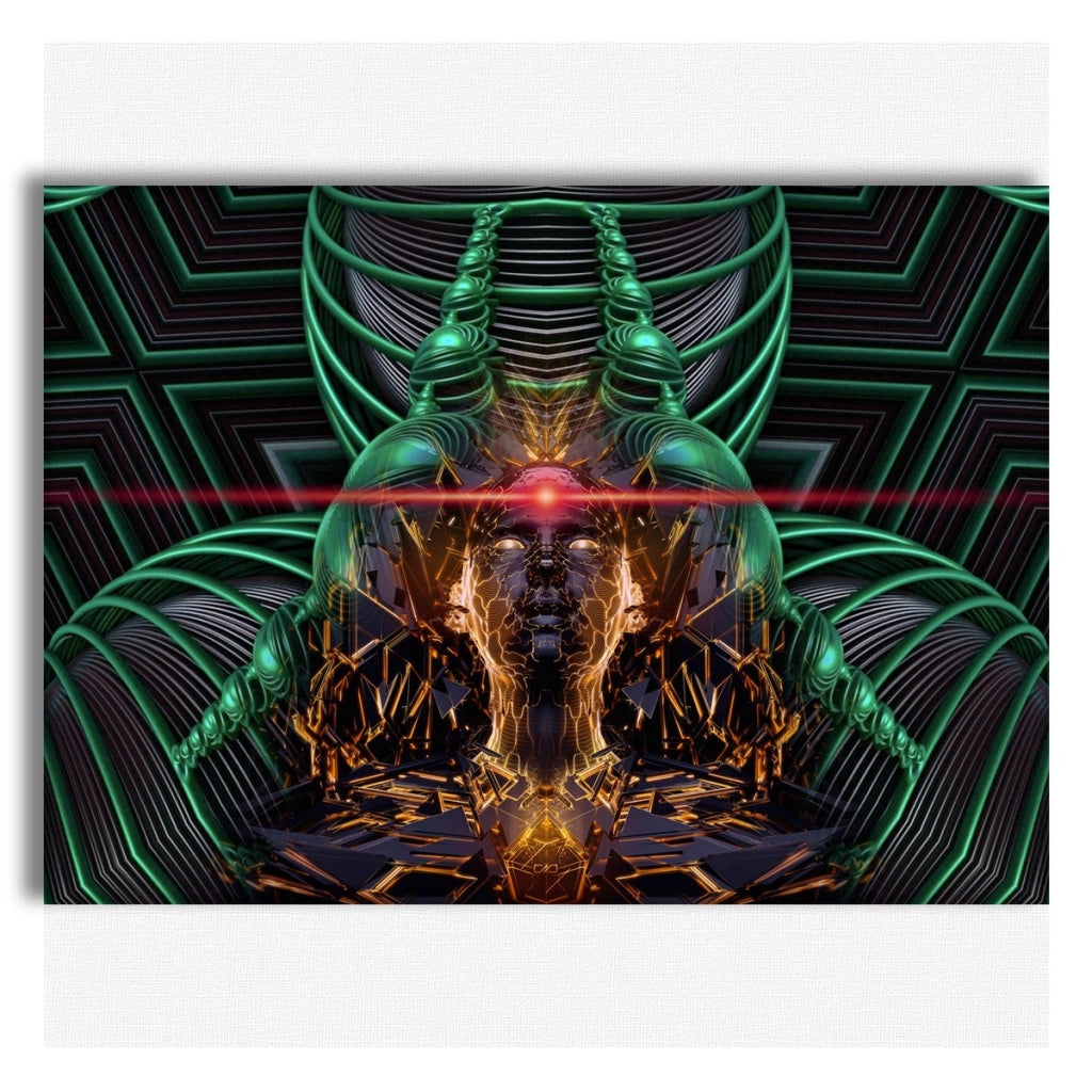 ANDROID Abstraction - Quadro Canvas su telaio in legno Misura: 70X50 cm