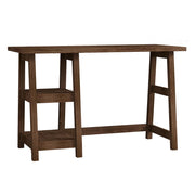 Tollo, Scrivania 3 Ripiani, 120x51x74h cm Marrone Noce