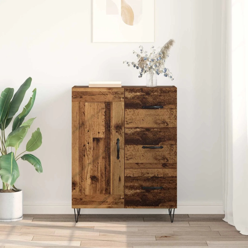 Credenza | Madia | Buffet da pranzo | Armadio da pranzo Legno vecchio 69,5 x 34 x 90 cm Legno ingegnerizzato