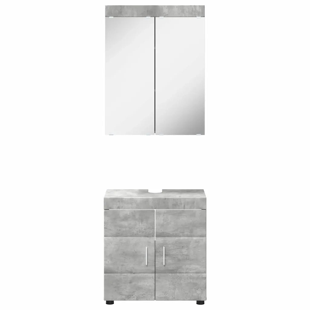Set di mobili per il bagno TULUM 2 pcs Grigio cemento 3398017