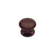 Pomolo fisso per porta SAGUATTI 873/70UB in alluminio marrone lucido