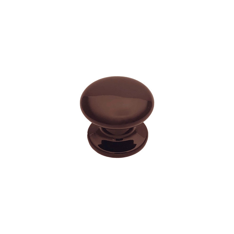 Pomolo fisso per porta SAGUATTI 873/70UB in alluminio marrone lucido