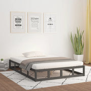 Giroletto Grigio 150x200 cm King in Legno Massello 820803