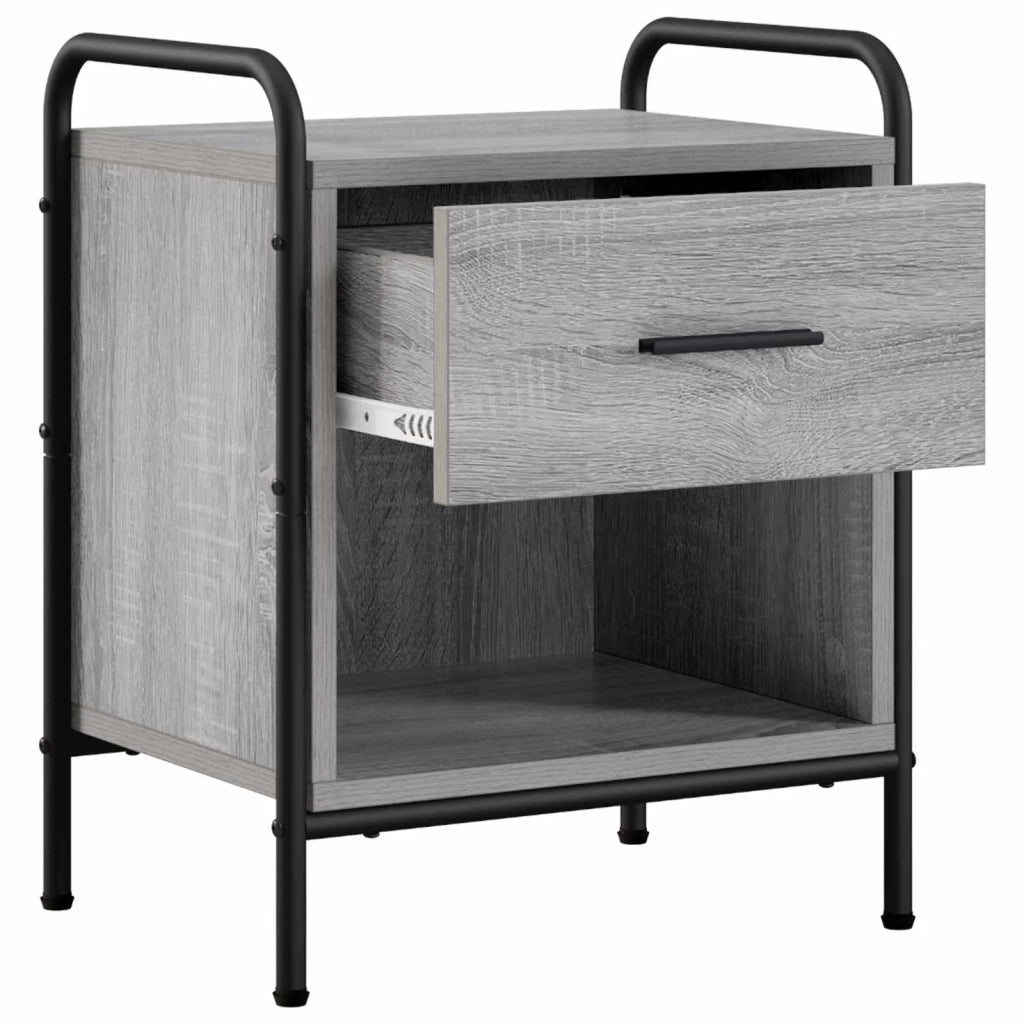 Armadio da Notte 2 pz Sonoma grigio 40 x 30 x 50 cm 8013501