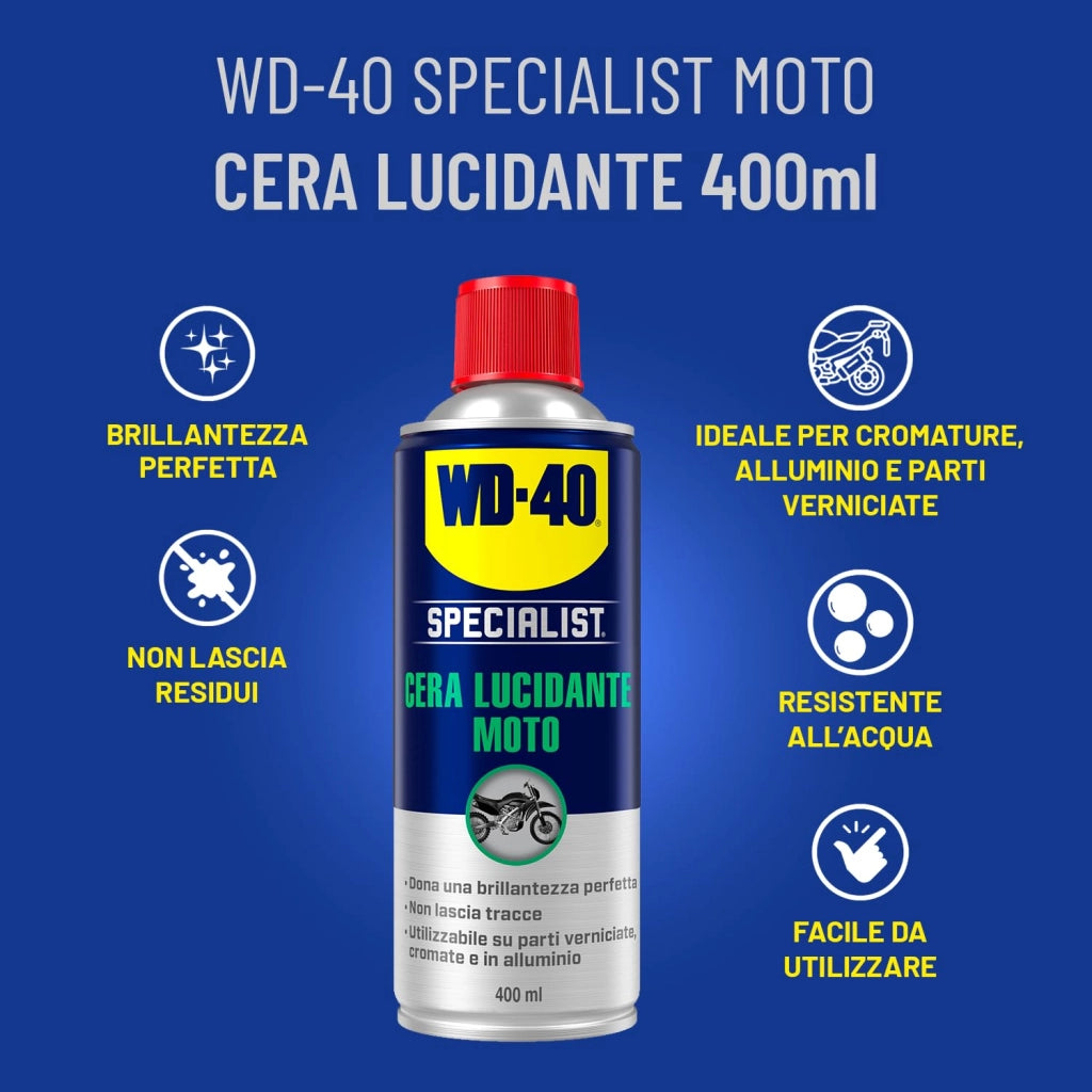 Cera Lucidante per Moto Wd 40 400 ml