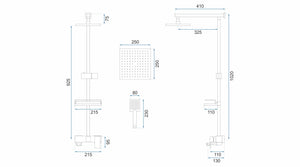 Set Doccia Da Incasso Jack Gold