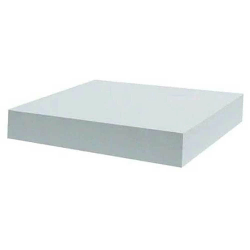 Mensola Parete Quadrata Scaffale 25x25x4cm Libreria Legno MDF Bianco Moderna