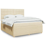 Giroletto a Molle con Materasso Crema 180x200 cm in Tessuto 3292140
