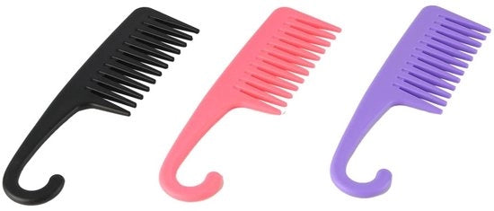 Spazzola per capelli 3 in 1 - Grande larghezza - Capelli arricciati/capelli naturali - Flessibile/duraturo - Progettazione pratica - 22,5 x 6,1 cm - Spazzola