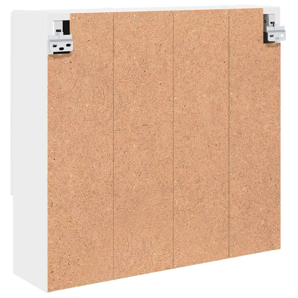 Mobiletto per specchio Bianco 59 x 17 x 55 cm Legno multistrato