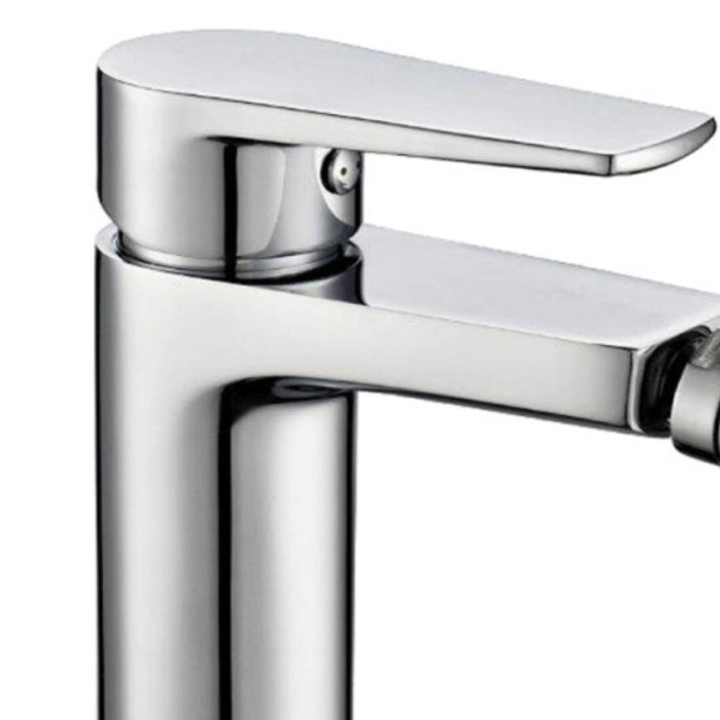 Miscelatore rubinetto asia per bidet in ottone colore cromato con piletta *** confezione 1