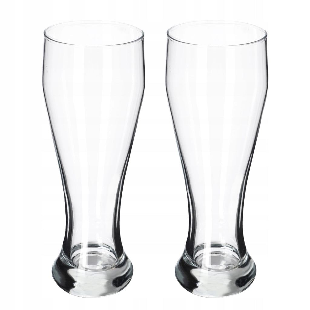 Boccale da birra KADAX da 665 ml in vetro, alto, confezione da 2 pezzi