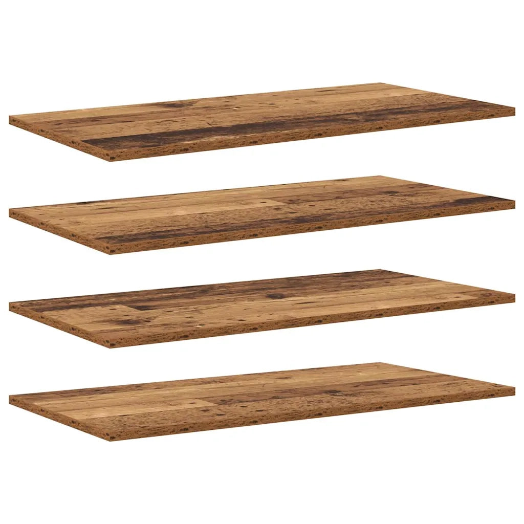 Scaffale 4 pcs Marrone 80 x 40 x 1,5 cm Legno multistrato 875060