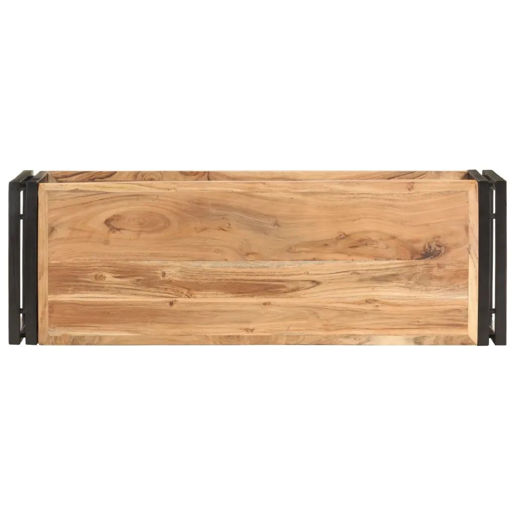 Mobile Porta TV 90x30x40 cm in Legno Massello di Acacia 321978