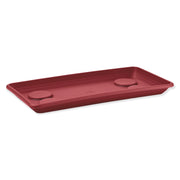 SOTTOVASO RETTANGOLARE Sottofioriera in plastica Anthea 50 cm Veca 50x25 Color: ROSSO MATTONE