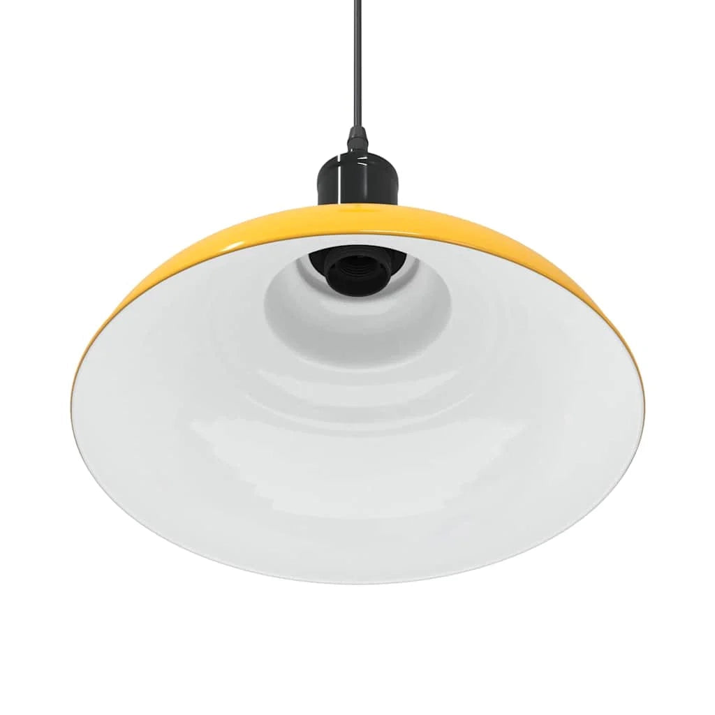 Lampada a sospensione vintage regolabile Ø31 cm design moderno cucina/soggiorno metallo giallo 02_0058006