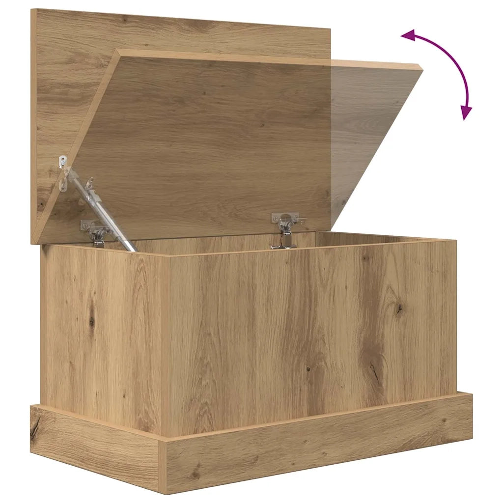 Scatola Portaoggetti Rovere Artigianale 30x50x28 cm Multistrato 857160