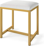 Pouf imbottito con sedile rivestito, portata fino a 150 kg, sgabello rettangolare per camera da letto, spogliatoio, soggiorno, corridoio, 38 x 30 x 42 cm