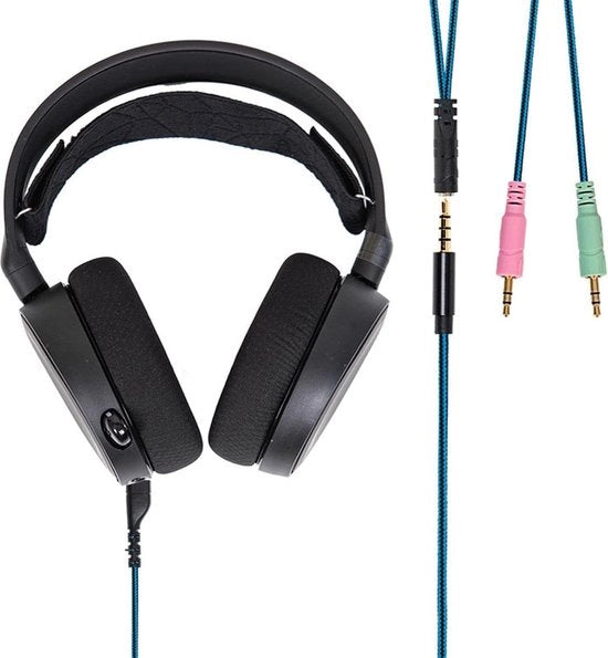 Cavo di sostituzione per cuffia auricolare con adattatore Y - Cavo Aux per cuffia auricolare