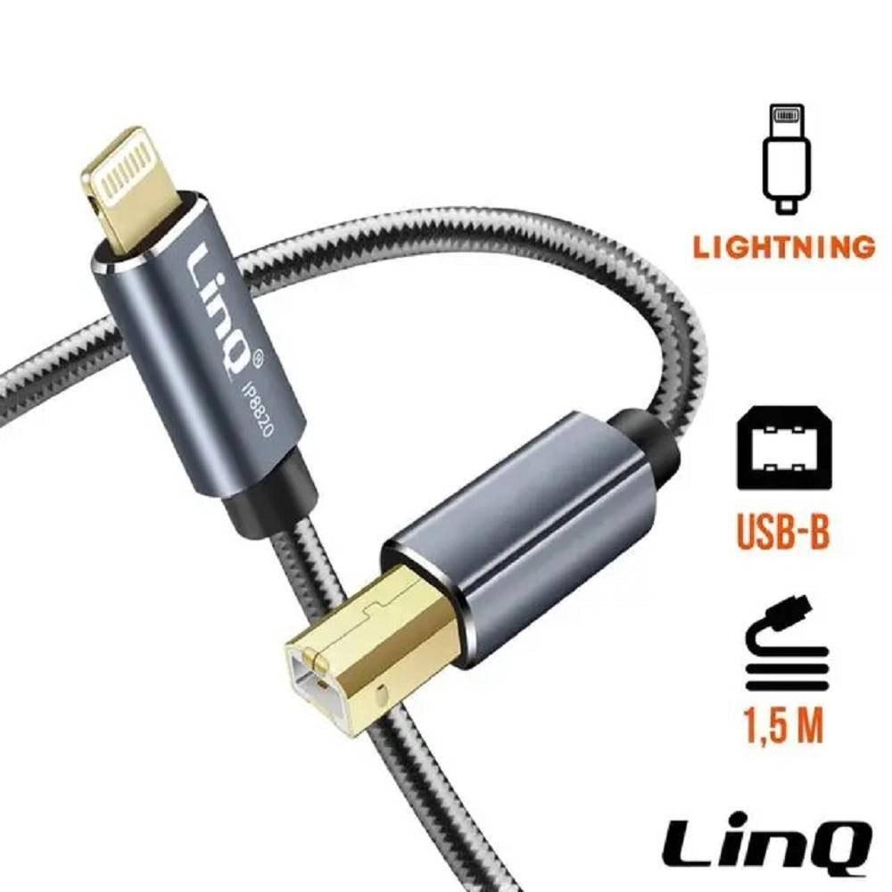 Trade Shop - Cavo Da Lightning A Usb Type-b Per Stampante Pianoforte Elettronico 1.5mt Ip8820 -