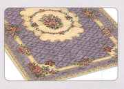 Tappeto Velour Antiscivolo Modello Bouquet By Suardi - 85x150cm - Lilla