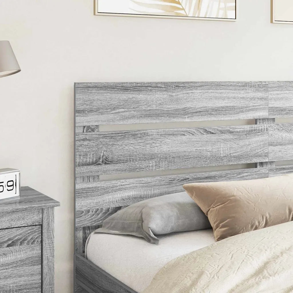 Testiera-Testata-Testiera Decorativa Grigio Sonoma 200 cm Legno multistrato 621697