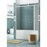 Sopravasca 170 cm 1 Anta a Soffietto in PVC H150 Caldoni Stjerne Bianco