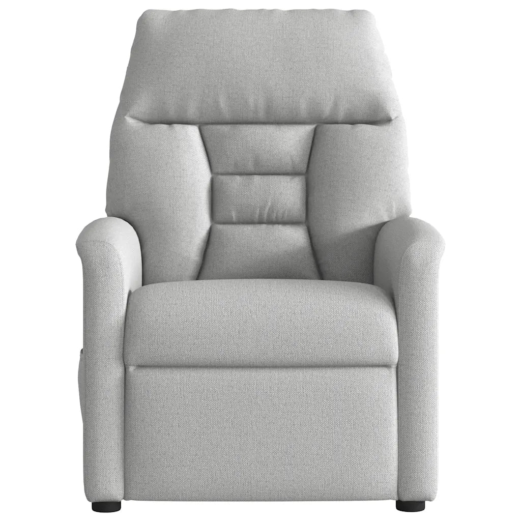 Poltrona Elettrica Reclinabile Grigio Nuvola in Tessuto 3303021