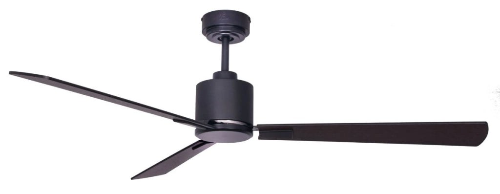 Vam Ventilatore da soffitto a risparmio energetico FACTORY Wi-Fi nero 112 cm telecomando 6 velocità