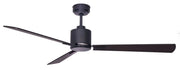 Vam Ventilatore da soffitto a risparmio energetico FACTORY Wi-Fi nero 112 cm telecomando 6 velocità