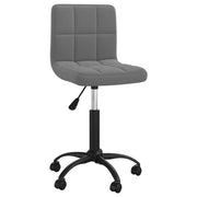 Sedia girevole da ufficio/studio velluto grigio scuro 02_0024134