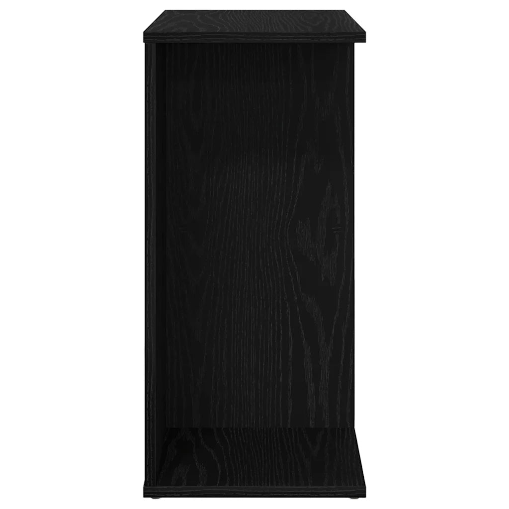 Comodini 2 pz-Set di 2 Tavolino da notte Rovere Nero 46,5x29x61 cm in Legno Multistrato