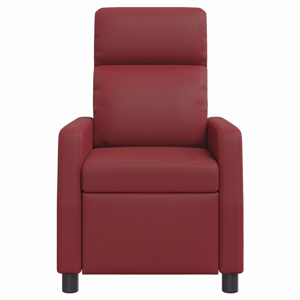 Divano Sedia-Poltrona reclinabile Rosso Vino Similpelle 868862