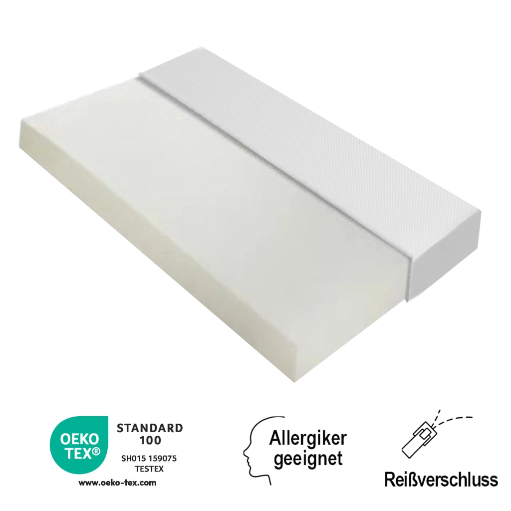 Materasso in schiuma bianco 90x200 cm