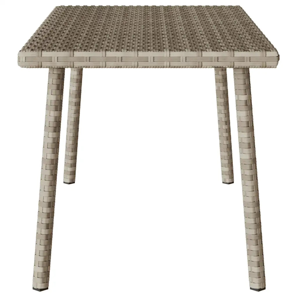 Tavolino da Giardino | Tavolino da esterno Rettangolare Grigio Chiaro 80x40x37 cm