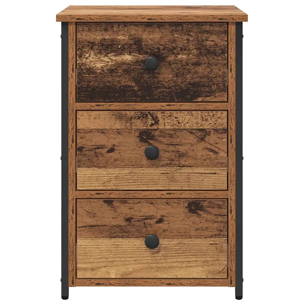 Comodino | Armadio da Notte | Mobiletto da notte con cassetto Marrone 40 x 36 x 60 cm