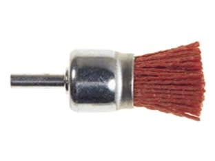 SPAZZOLE A PENNELLO IN NYLON ABRASIVO ARANCIO- - ø mm.25 codolo mm.6 grana 80 PG 497.45 - 1 blister PG