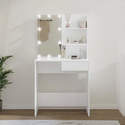 Toeletta con LED Bianca 74,5x40x141 cm 808801